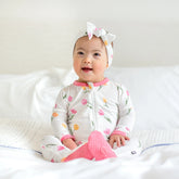 Zippered Footie in Tulip