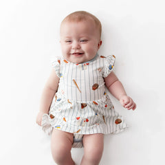 Twirl Bodysuit Dress in Home Run