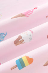 Zipper Shortall Romper in Sakura Ice Cream