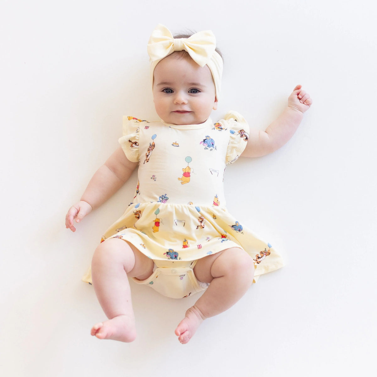 Twirl Bodysuit Dress in Winnie the Pooh Celebration