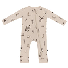 Zippered Romper in Classic Cowboy